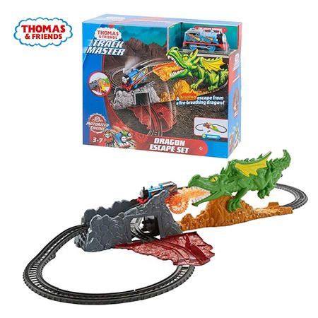 Original Thomas and Friends  Dinosaur Carros Track Model Diecast  Cars Train Kids Plastic Metal Boys Toys for Children Juguetes