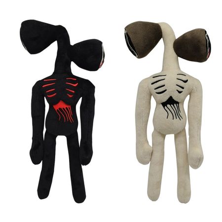 1pcs 35cm Siren Head Plush Toys Dolls White Black Scp Sirenhead Stuffed Doll Horror Character  Figures Toys for Children Gift