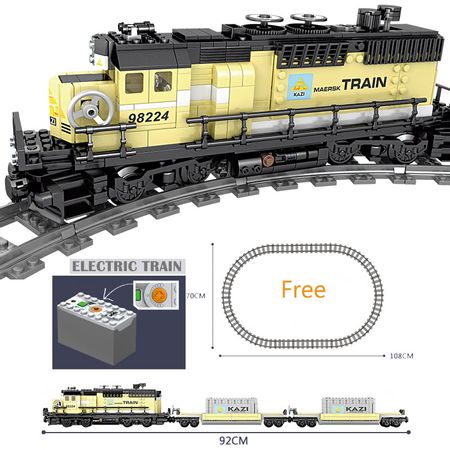 Technic brand Battery Powered Electric Classic Compatible All Brands Train City Rail Creator Building Blocks Bricks Toys