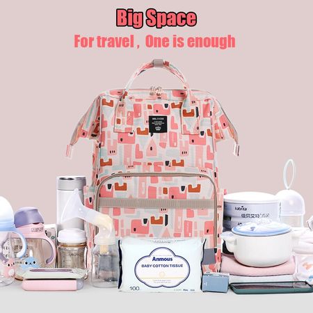Fashion Mummy Maternity Nappy Bag Diaper Bag Large Capacity Travel Baby Backpack Nursing Bag For Baby Care Wet Bag Waterproof