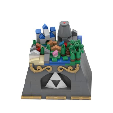 MOC Hyrule Castle Game The Legend of Zelda- Mini Hailar Scene Building Blocks Diy 383pcs Toys Bricks Educational Xmas Gift Kids