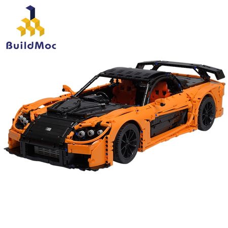 Buildmoc Technic Racing Building Blocks MOC Simulation Green Super Sports RC Car Model Bricks Kids Toys Boyfriend Gift Adult
