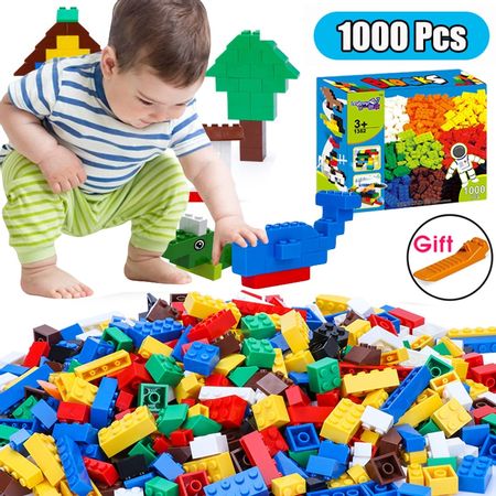 Small Size Building Blocks Colorful City DIY Creative Construction Bricks Bulk Educational Kids Toys Compatible All Brands