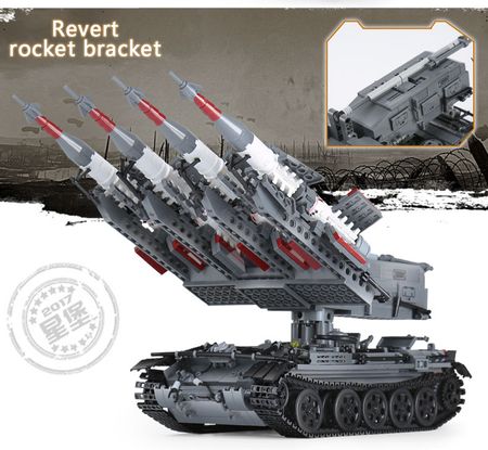 1753pcs The SA-3 Missile and T55 Tank Fit Lego Building Blocks DIY Military for Children Toys Bricks Gifts Xingbao 06004