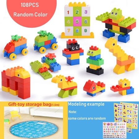 Big Building Blocks Leduo Big block  For kids Creative Play My First Bricks Colorful Bulk Bricks Compatible