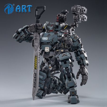 Strengthen JOYTOY Steel bone armour Grey  Mechanical Collection Action Figure Model Finished Product