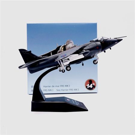 1:72 British Argentine War Harrier Vertical Short Range Takeoff And Landing Fighter Alloy Military Model Kids Plane Toy Gift