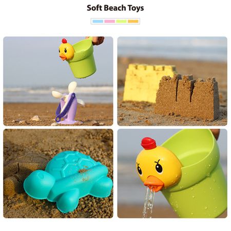 5-22 pcs Beach Toys for Kids Children Beach Game Toy Children Sandbox Set Kit Summer Toys for Beach Play Sand Water Play Cart