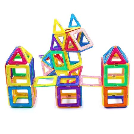 56pcs Big Size Magnetic Designer Blocks Building & Construction Toy Magnetic Tiles Game Educational Toys For Children Gifts