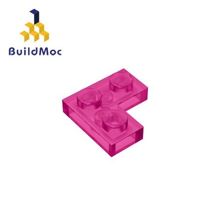 BuildMOC Compatible Assembles Particles 2420 Plate 2 x 2 Corner For Building Blocks DIY LOGO Educational High-Tech Spare Toys