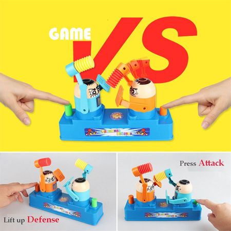 Hand Press Beating Head Gags Practical Jokes Gadgets Family Finger Game Toys For Children Prank Joke Decompression PK Board Toy