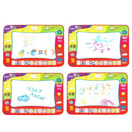 80X60cm Kids Learning & Education Water Drawing Board Painting Writing Coloring Notebook Toys + 2pcs Pens