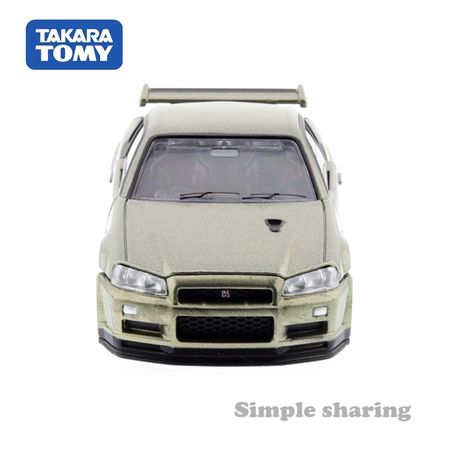 Tomica Premium RS nissan skyline gtr v spec Scale 1:43 sports car Takara TOMY roadster vehicle Diecast metal mould toys grey