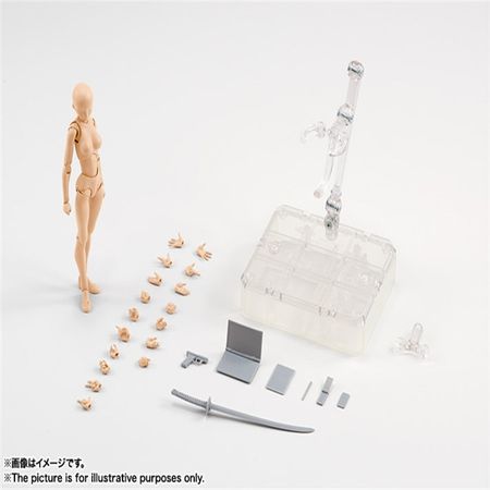 BODY KUN / BODY CHAN BJD Grey Color Ver. Black PVC Action Figure Collectible Model Toy