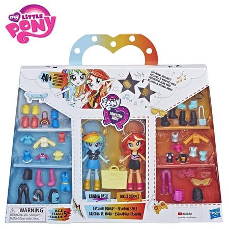 Original My Little Pony Fashion dolls best friends Rainbow Sunset Model Action Figures Toys For Baby Birthday Gift Girl Bonecas