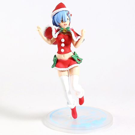 Anime Re:Life In A Different World From Zero Rem Ram Christmas Clothes Winter Ver. PVC Action Figure Collection Model Toys Doll