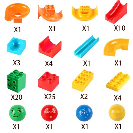 Big Size Mable Race Run Building Blocks Compatible Duploed DIY Base Plate Blocks Funnel Slide Wall Baseplate Toys For Children