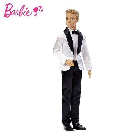 Original Barbie Ken Dolls Sets Boys Suit Casual Wear Plaid T-shirt Pants Prince Fashion Gifts Dolls Toys for Children Girls