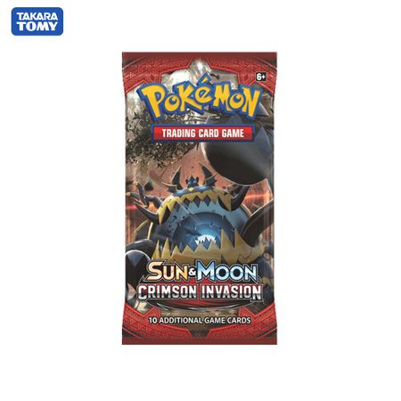 TAKARA TOMY 324Pcs Collectibles Cards Pokemon TCG: Sun & Moon Crimson Invasion Sealed Booster Box Collectible Trading Card Game