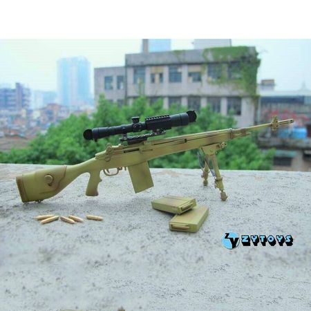 1/6  ZYTOYS M14 U.S. Special Forces Sniper Rifle Model Cannot be Launched