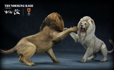 Mr.Z 1/12 Thundering Rage African Lion and Spotted Hyaena Animal Model 1700060