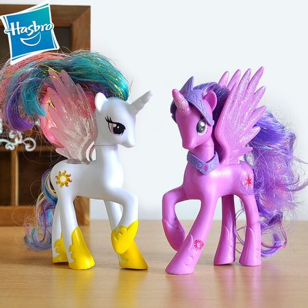 16 style Hasbro 14cm My little pony cute pvc unicorn PVC action toy figures dolls for girl birthday christmas gift