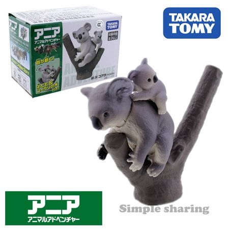 Takara Tomy Tomica Ania Animal Adventure Koala As 24 Diecast Resin Baby Toys Hot Pop Kids Dolls Funny Magic Bauble