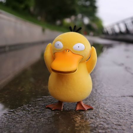 Psyduck 20cm PVC Pile Coating Action Figure Movable Collection Toys Cute Anime Gamefreak Pocket Doll Model