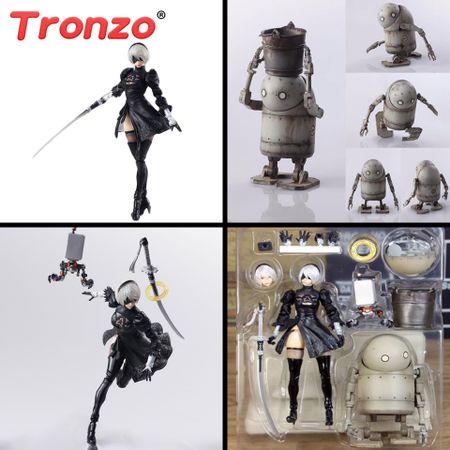 Tronzo Action Figure 15cm 2B Nier Automata Figure PVC YoRHa No. 2 Type B Mechanical Life Joint Movable Collectible Model Toy