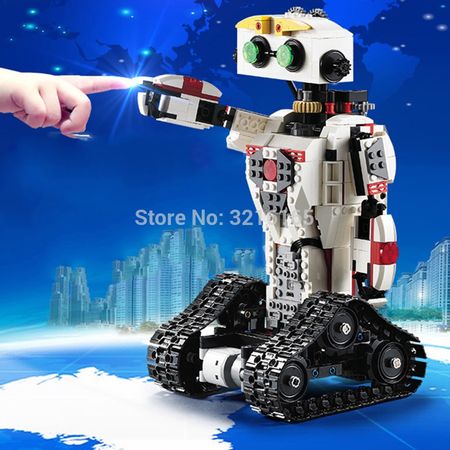 710pcs RC Robot 2-in-1 Transform Scorpion Building Block Lithium battery Motor shoot Bullet Compatible Major Brands Gift for kid