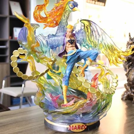 Big Size Anime One Piece GK Marco Phoenx Figure Model Toys Gifts