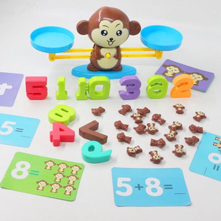 Monkey Balance Toys Scale Toy Kids Educational Toys Monkey Early Learning Balance Children Enlightenment Math Toys