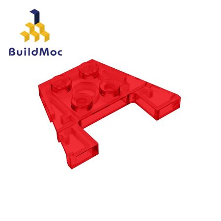 BuildMOC 90194 48183-28842 Wedge Plate 3 x 4 with Stud Notches For Building Blocks Parts DIY LOGO Educational Tech Parts Toys