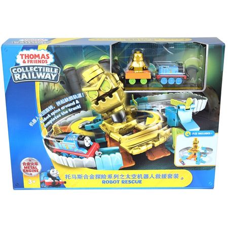 Original Thomas & Friends the Mini Train Alloy Manual Exploration Space Robot Railway Track Boy Gift Model Car Toys For Children