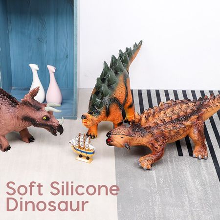 63CM Dinosaur Model Big Size Plastic Puppets Tyrannosaurus Rex Velociraptor Jurassic world Park Dinosaur Toys for Children