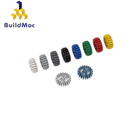 BuildMOC 32269 20-tooth double-sided bevel gear Technic Changeover Catch For Building Blocks Parts DIY Educational Tech Toys