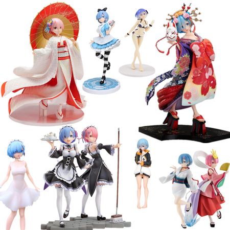 Re:ZERO Starting Life in Another World Anime Figure Rem And Ram Oirandouchuu Adult Sexy Girl PVC Action Figure Toys Doll Gift