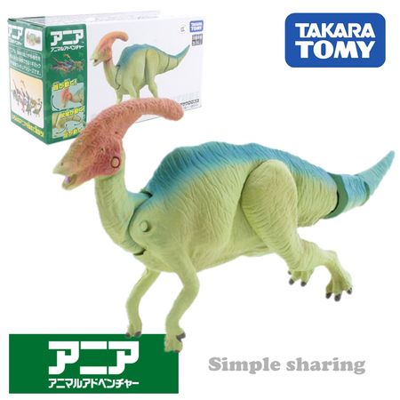 Takara Tomy Tomica Parasaurolophus Al 18 Diecast Resin Dinosaur Model Kit Hot Pop Baby Toys Funny Magic Kids Dolls Soft Puppets