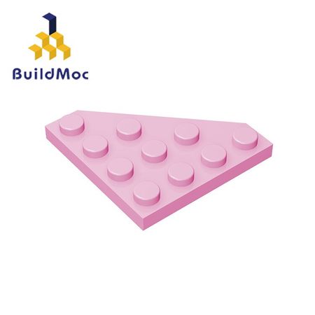 BuildMOC Compatible Assembles Particles 30503 Wedge, Plate 4x4 Cut Corner For Building Blocks Parts DIY Educational gift Toys