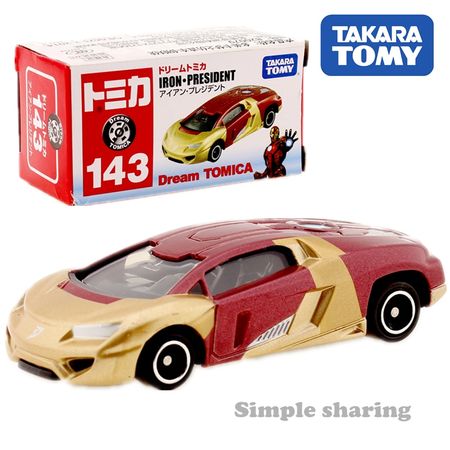 Takara Tomy Dream Tomica No.143 Iron Man President Car DieCast Hot Pop Baby Toys Model Kit Magic Funny Kids Dolls