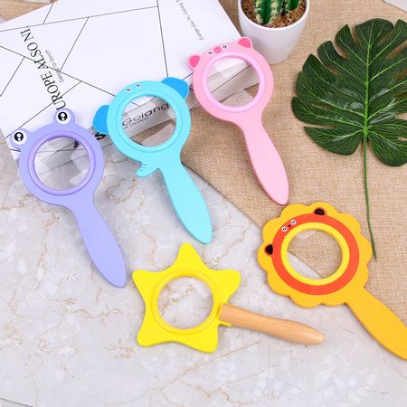 New Kids Technology Learning Toys Cartoon Magnifying Glass Insect Watcher Children Scientific Experiment Magnifier Education Toy