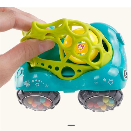 Soft Baby Funny Rattles Mobiles Car Doll Toy Hand Jingle Shaking Bell Car Inertial Slide Trolley Children Cribs Rattle Toys