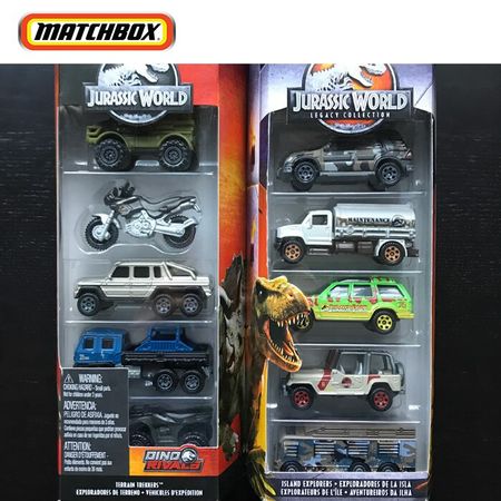 Original Matchbox Car 2018 Jurassic World Toy Car Jurassic Park Series Model Car Collection Hot Toys for Boys Kids Gift