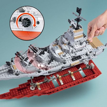ABS plastic model warships bricks navy ship army seals boat INGlys warship