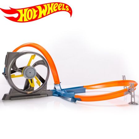 Hot wheels Toy sports car Roundabout track set for Kids Plastic Metal Mini Machines diy Educational Toys for children gift suit
