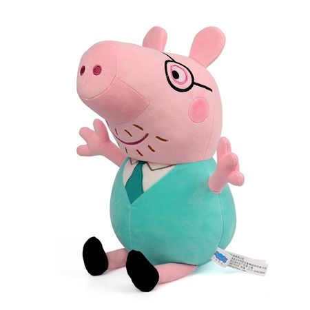 Embroidery Peppa Pig Plush Stuffed Toy Children Original Peppa Pig Family Animal Doll Toy Birthday Christmas Gift