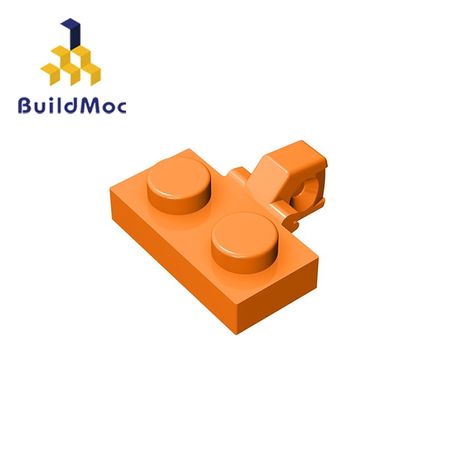BuildMOC  44567 Hinge Plate 1x2   For Building Blocks Parts DIY LOGO Educational Tech Parts Toys