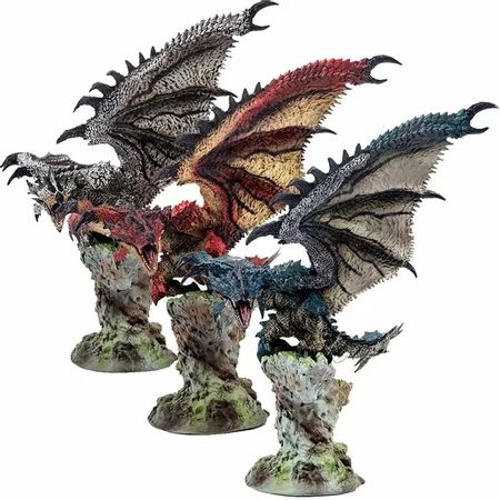 All series Monster Hunter Game Dragon PVC Action Figure Toy Japan Anime Monster Hunter World PS4 Dragon Figure Collectible Model