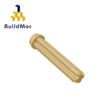 BuildMOC 6587 13670 Technic Axle 3 with Stud For Building Blocks Parts DIY LOGO Educational Tech Parts Toys