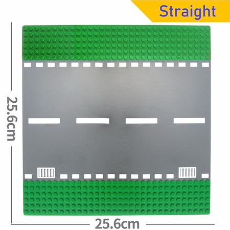 Classic City Road Green Street Baseplates Set Building Blocks Parts Compatible with lego DIY Assembly bricks Toys for Children
